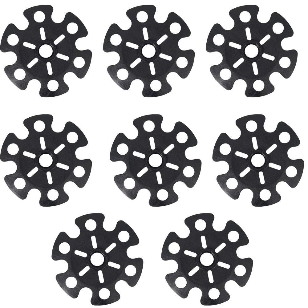 8Pcs Rubber Trekking Pole Replacement Accessory Black Walking Hiking Stick Accessory  Hiking