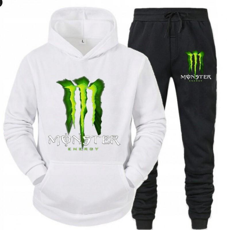 Men's Hoodie Set With Letter Print Casual Long Sleeved Hooded Sweatshirt Fleece