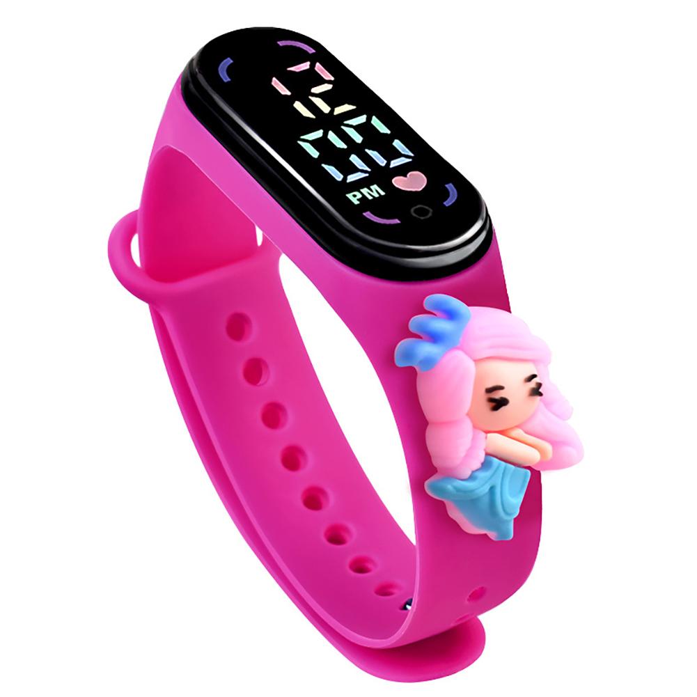 Reloj Electrónico Deportivo para Exteriores para Niños con Muñeco de Dibujos Animados Anime, Reloj Digital con Funciones de Calendario, Hora y Mes