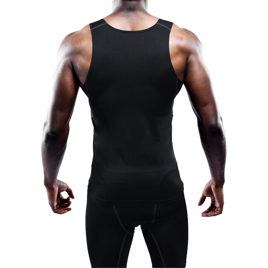 Men's 1 Pack Athletic Compression Under Base Layer Sport Tank Top