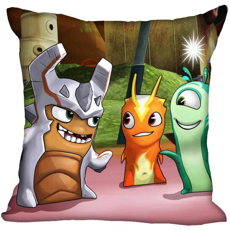 Neue Slugterra Anime Kissenbezug Schlafzimmer Home Office Dekokissenbezug Quadratisch Reißverschluss Kissenbezüge Satin Weich Kein Ausbleichen