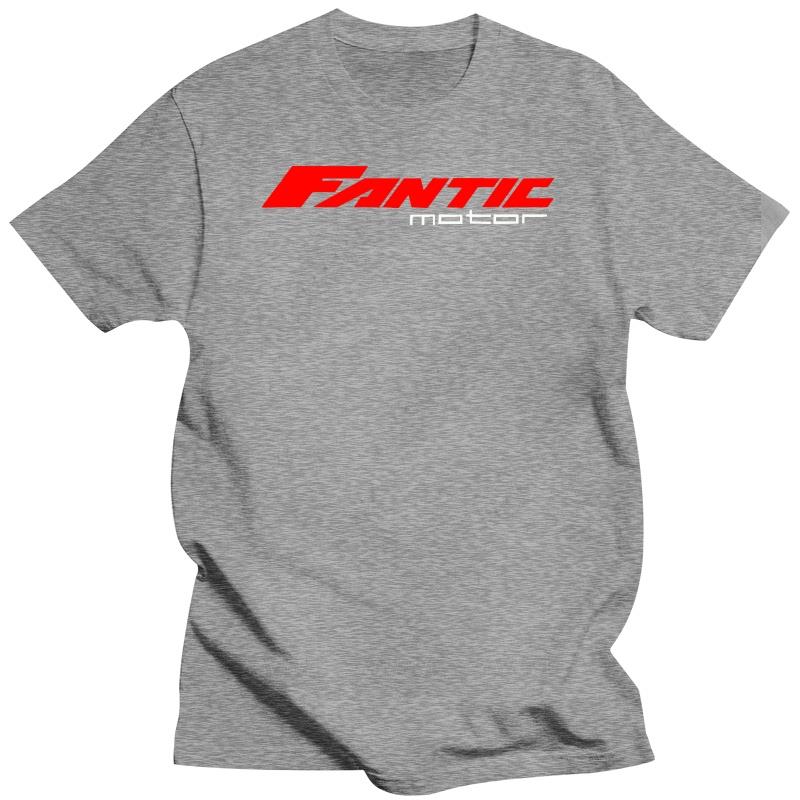 Neu eingetroffen schwarz kurzärmlig Marke Herren Baumwolle Oberteil Fantic Motor T-SHIRT Mode Aufdruck T-Shirts männlich Freizeitstil T-Shirt
