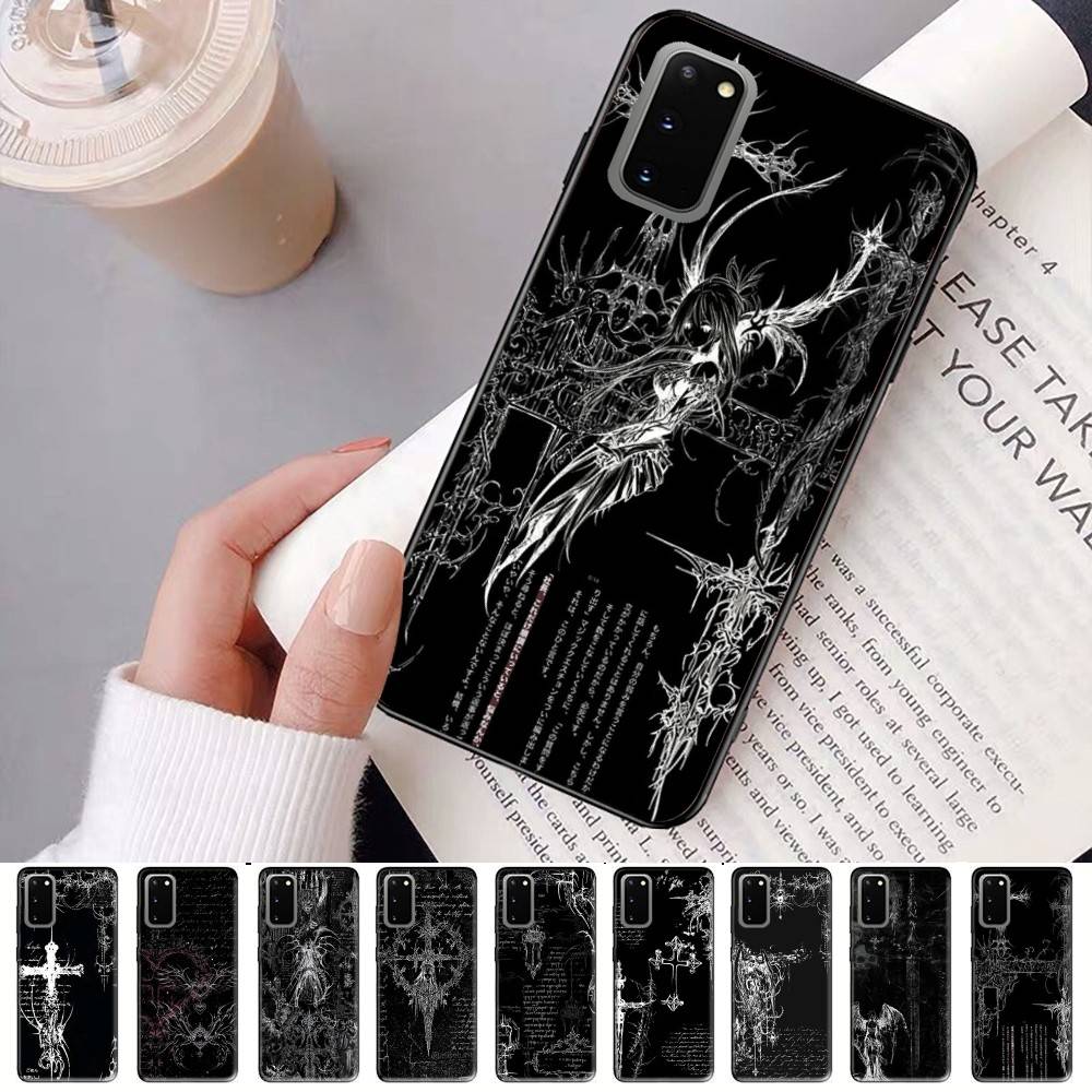 Gothic Cyber Sigil Cross Phone Case For Samsung S 24 Fe 25 Ultra Plus 20 Lite 21 30 22 23 24 22 Ultra 5G Fundas