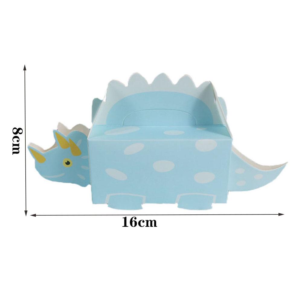 10pcs Cute Baby Shower Paper Box Candy Holder Packaging Dinosaur Cookie Box Gift Boxes