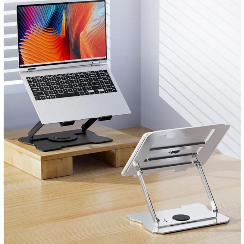 Laptop Stand Tablet Holder 360° Rotating Height Adjustable Metal Laptop Stand Portable Lightweight