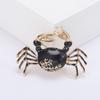 Retro-Emaille-Brosche in Krabbenform – exquisite Anstecknadel aus Legierung, Anstecknadel für Anzug, Schmuckgeschenk, Damenmantel-Accessoires