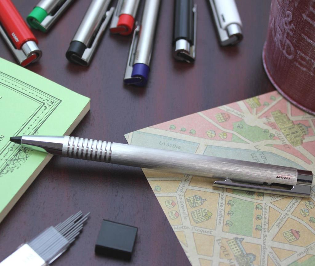 Lamy Druckbleistift mit Logo, Edelstahl, Haaransatz, L106, reguläres Importprodukt, 0,5 mm