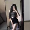 High-Waisted Retro Black Denim Slimming Shorts - 2025 Summer Trend