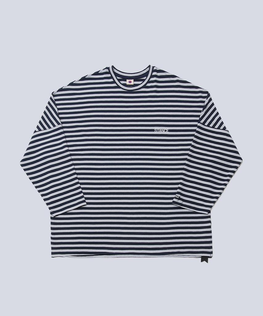 Seutenseuseoul Stripe Manta Long Sleeve (Navy Stripe)