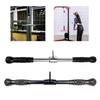 LAT Bar Non Slip Straight for Cable Pulley System Machine Squat Rack Gym Silver and Black