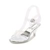 Stilettoskor för damer med lång mun Kristall Transparent korsrem Mode 7 cm Klack 1 cm Plattform WZ
