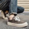 High Quality Casual Leather Men's Board Shoes Fashion Outdoor All-match Boat Shoes Comfy Antiskid Round Toe Work Walking Shoes