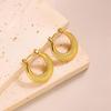 Raffinate Ear Cuff in Acciaio Titanio Oro 18k per Donna