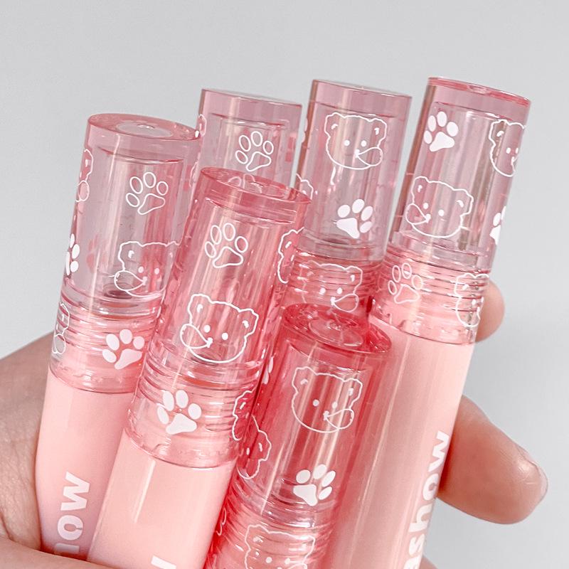 Bubble Bear Matte & Mirror Lip Glaze - Non-Transfer, Whitening Gloss Finish