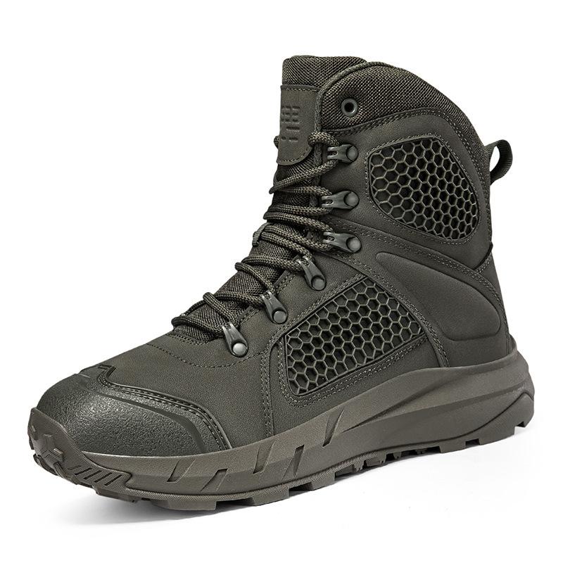 

Boots Combat Men s Breathable Desert High Top Outdoor Field Anti Slip Wear-resistant 47