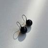Etrive Onyx Hook Earrings