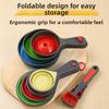 3/4 Pieces Collapsible Collapsible Funnel Food Grade Measuring Cup Measuring Spoon  Kitchen Utensils