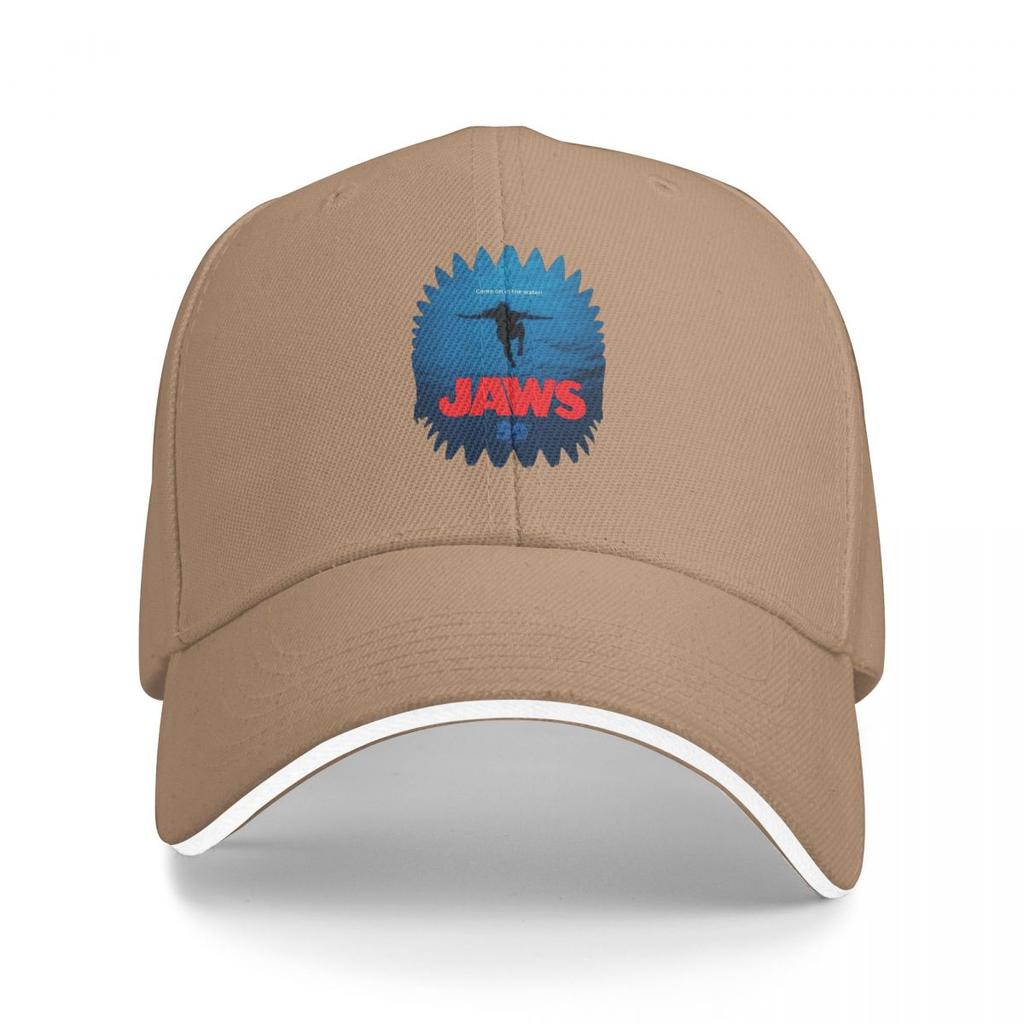 Unisex Baseball Hats Jaws 50th Anniversary Logo Movie Outdoor Streetwear Summer Sports Baseball Caps Hip Hop Cap Casquette Hats