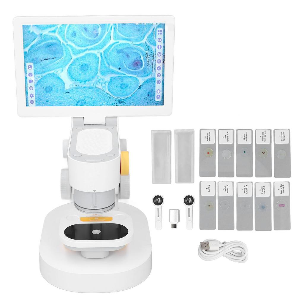 Digital Microscope Smart HD 9 Inch Display 1080P Biological Digital Microscope for Laboratory