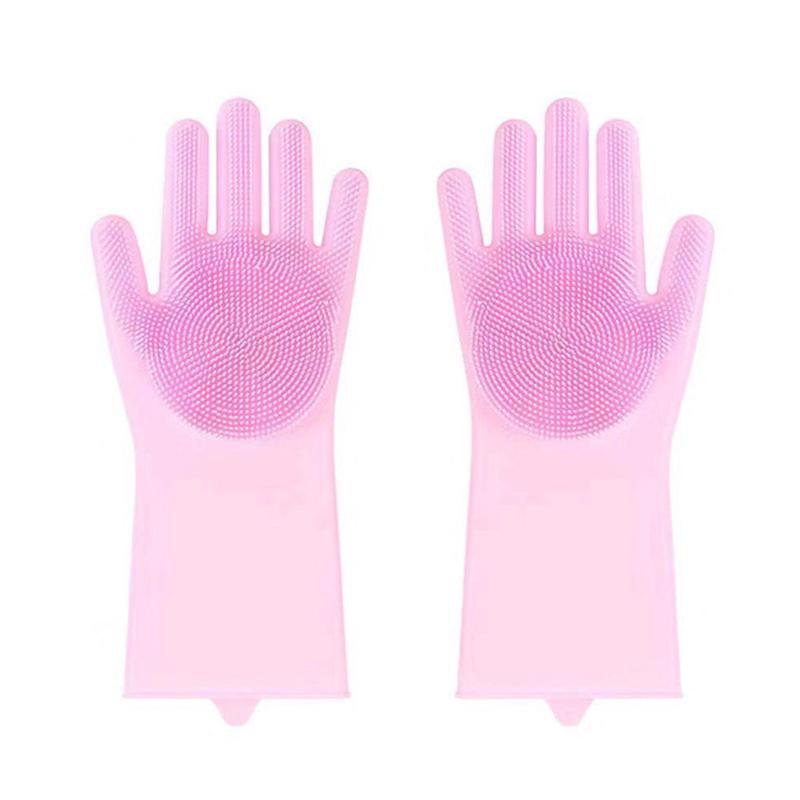 Pet Grooming Cleaning Gloves Dog Cat Bathing Shampoo Glove Scrubber Magic Dishwashing Cleanner Sponge Silicon Hair Removal Glove