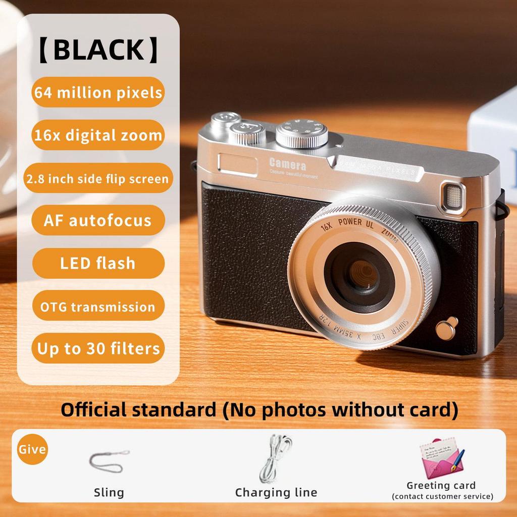 4K HD Retro Camcorder with Flip-out Screen for Students & Travelers