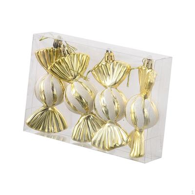 4 Candy Pendant Decorations with String for Christmas Tree Home and Events