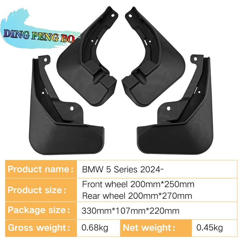 2024-2027 PER BMW Serie 5 G60 G61 Paraspruzzi Parafango Paraspruzzi Parafango Paraspruzzi Accessori Auto Anteriori Posteriori 4pz
