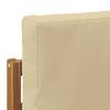 Outdoor Corner Sofa Set 7 pcs Natural Solid Acacia Wood and Polyester