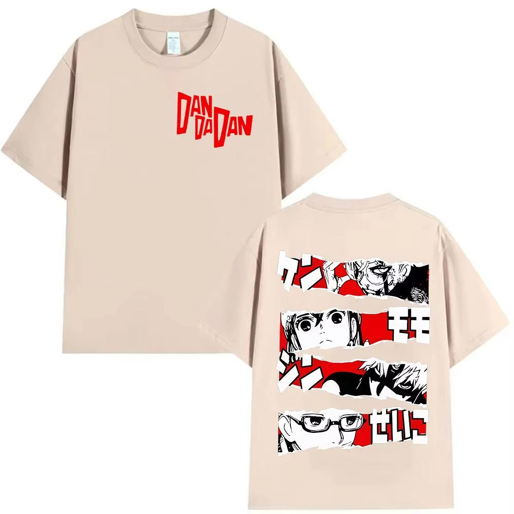 2025 Summe Japan Anime Dandadan Okarun Dan Da Dan Graphic Cover Men Women Vintage Oversized 100 Pure Cotton Printed Tshirt