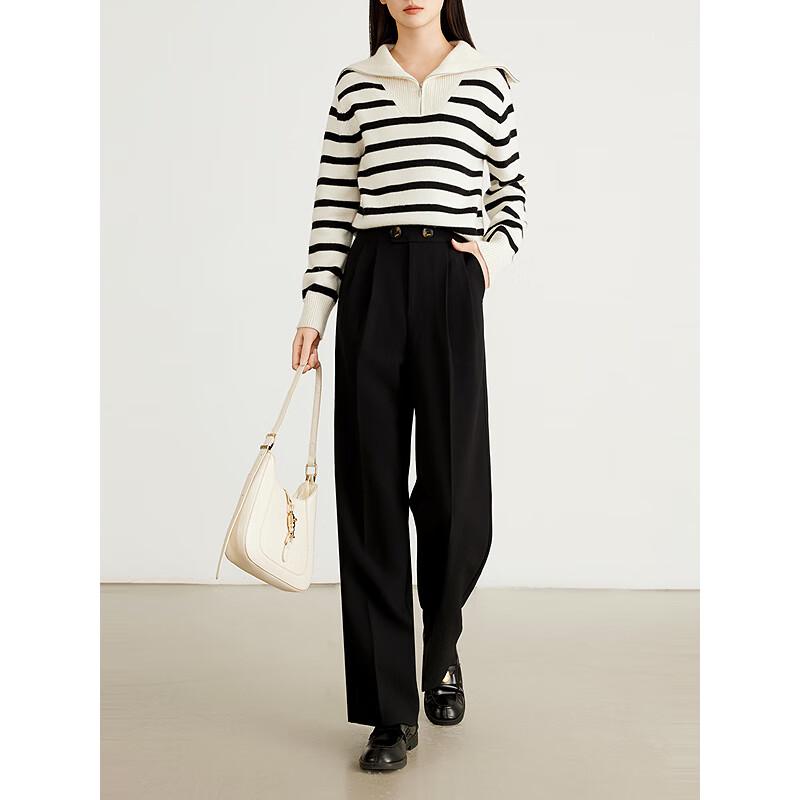 

Женские повседневные брюки с высокой посадкой и прямыми штанинами L