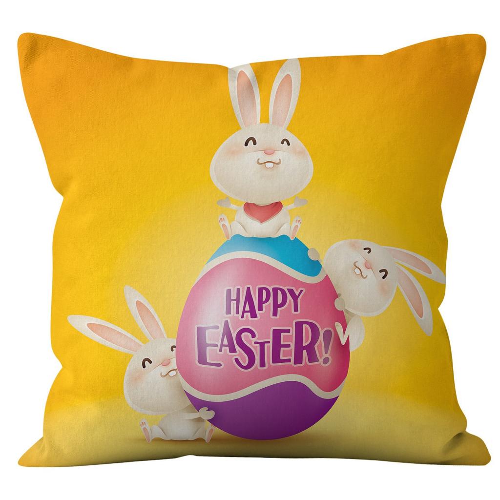 Easter Bunny Pillow Cover Home Pillow Cover