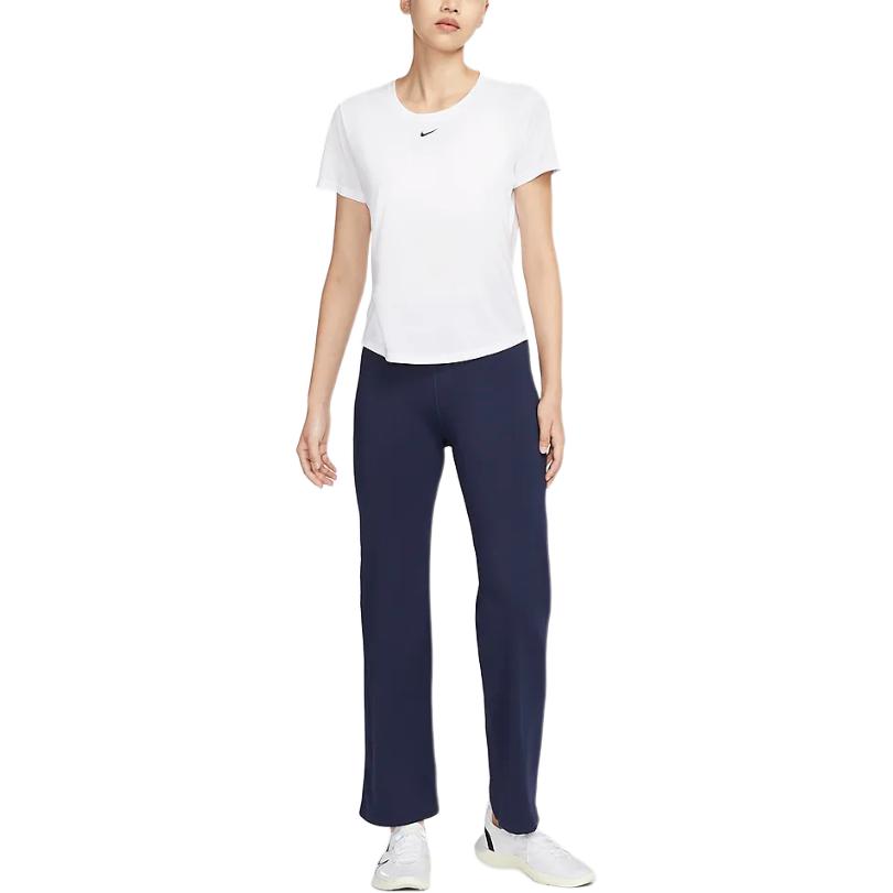 Nike Dri-Fit One Simple Solid Color Comfortable Quick-Dry High-Waisted Sports Pants Women pants Obsidian FV7849451