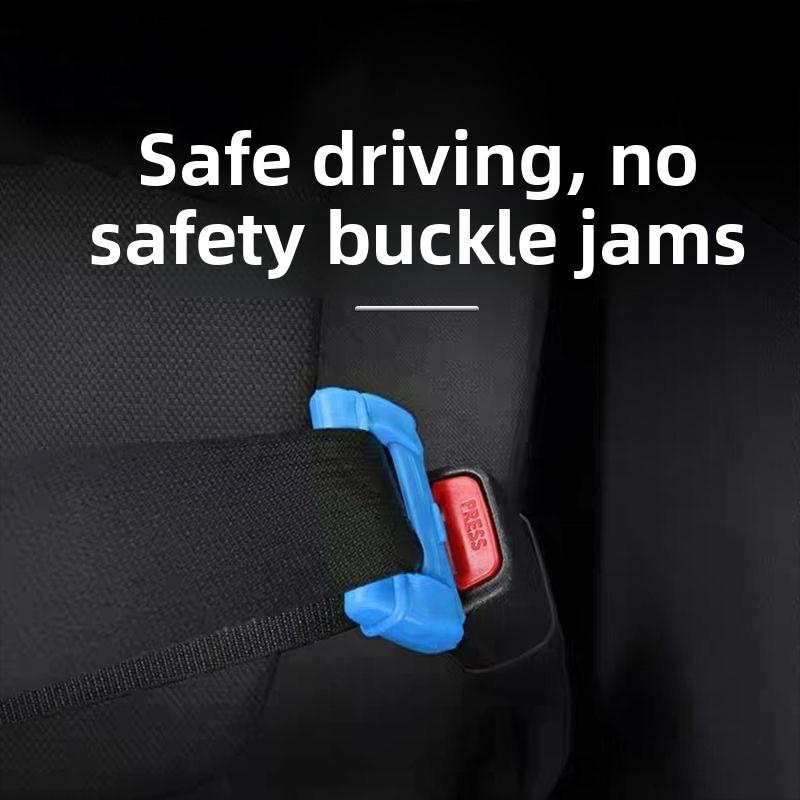 Universal Silicone Car Seat Belt Buckle Clip Protector Interior Button Case Anti-Scratch Cover Safety Decoration Accessories
