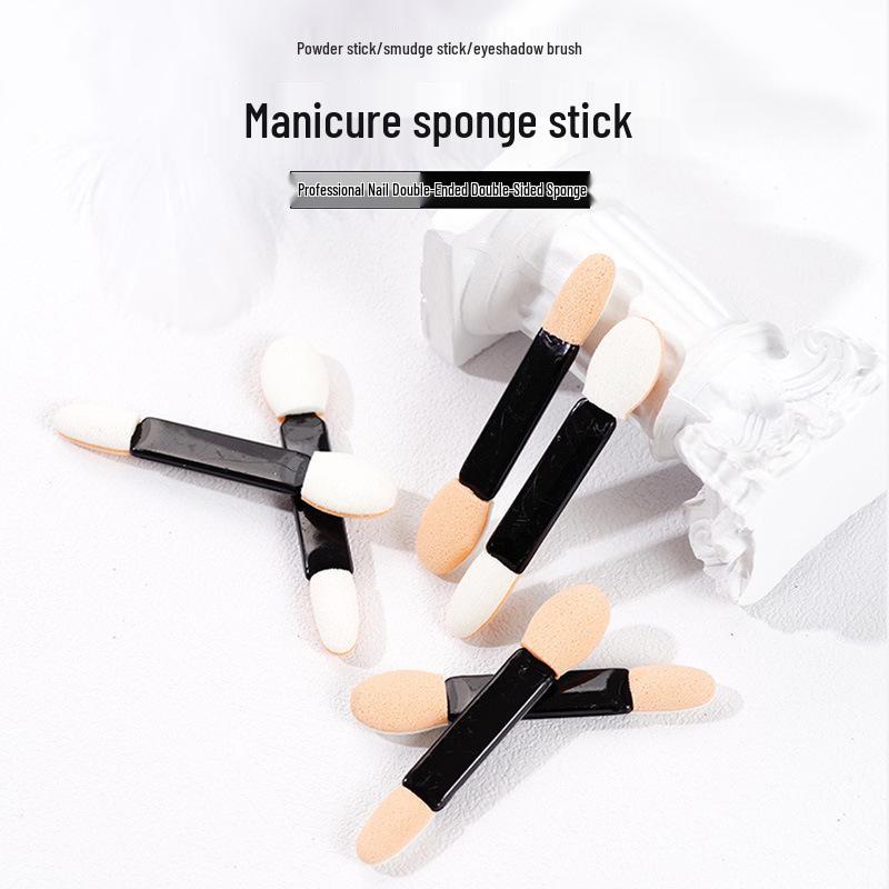 Dual-Ended Nail Art Gradient Brush and Sponge Tool