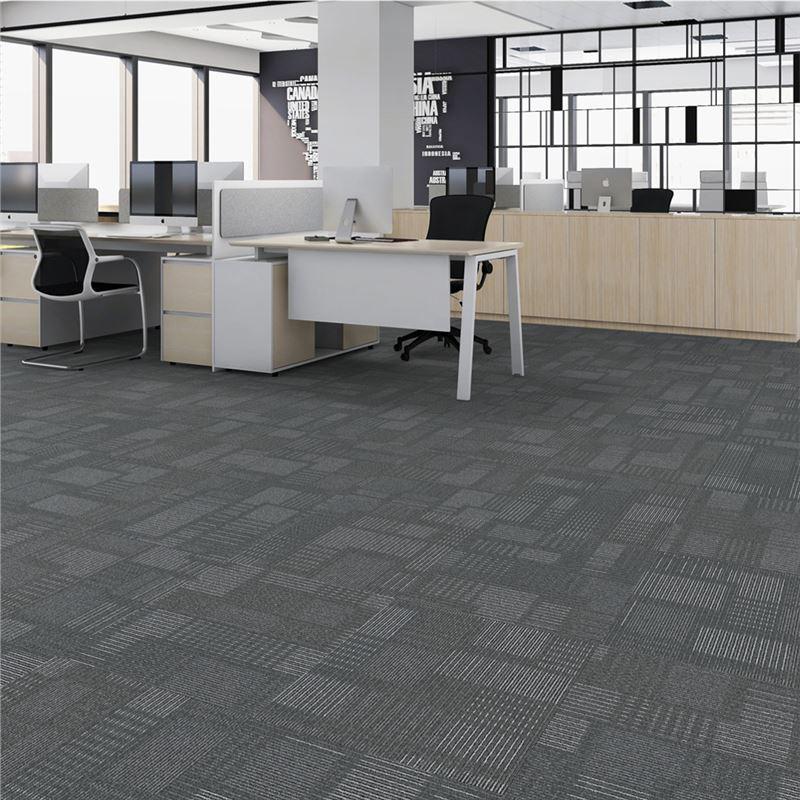 Thickened Commercial Office Carpet Tiles for Large Area Flooring