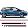Для Ford Fiesta MK7 Комплект наклейок на пороги дверей Автомобільні Вінілові наклейки з ПВХ Водонепроникні Наклейки для декору екстер'єру Авто Аксесуари