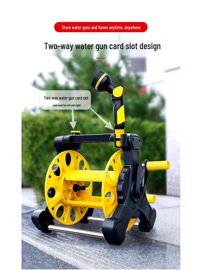 Portable High-Pressure Car Wash Water Gun with Storage Rack