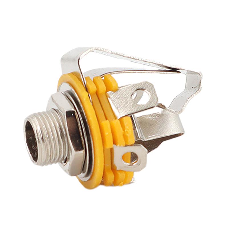 10Pcs/Set All Electric Guitar & Bass Guitar 6.5Mm Female Dual Channel Jack Socket Electric Guitar Input Jack Diy Accessories