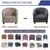 Leaves Club Sofa Cover Solid Color Tub Chair Case Stretch Armchair Slipcovers All-Inclusive Single Couch Cushion Home