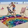 Printed Pattern Mandala Quick-Drying Water-Resistant And Moisture-Proof Beach Mat For Outdoor Picnics And Camping Blanket Carpet