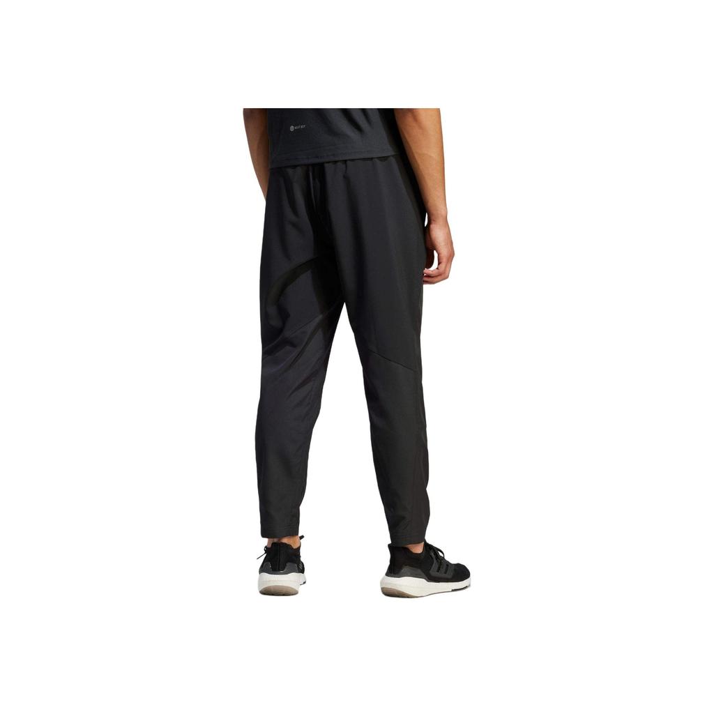 Adidas Solid Color Sports Breathable Casual Pants Men Bottoms Black HY0764