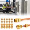 10Pcs Brass Flares Nuts Copper Pipe Extension Joint Connectors Replacement Flares Tube Fittings Easy To Installation