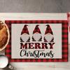 Weihnachts-Platzsets Baum-Muster Tischsets Hitzebeständige Leinen-Platzsets für Esszimmer- und Küchendekor für Festtagsmahlzeiten, Zusammenkünfte, Partytisch