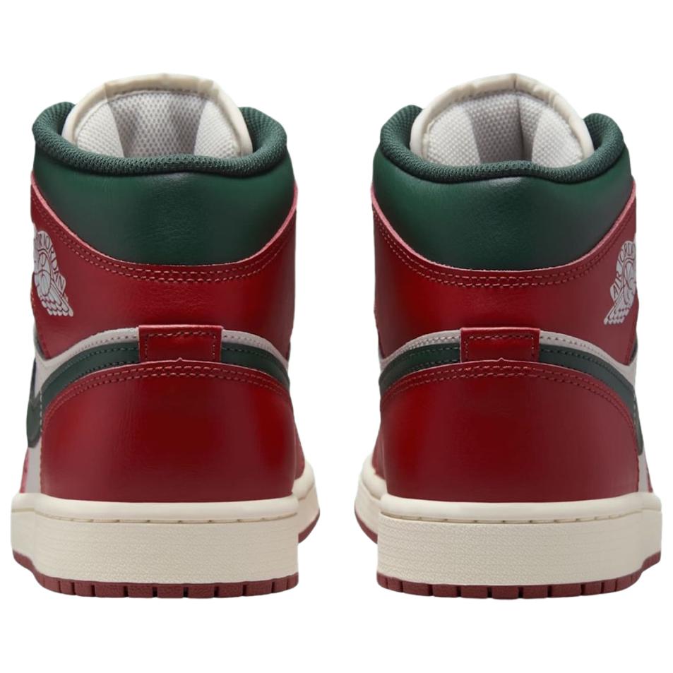 Air Jordan 1 Mid Redstone Midnight Green Unisex Sneakers Sail Pure-Platinum DQ8426-105