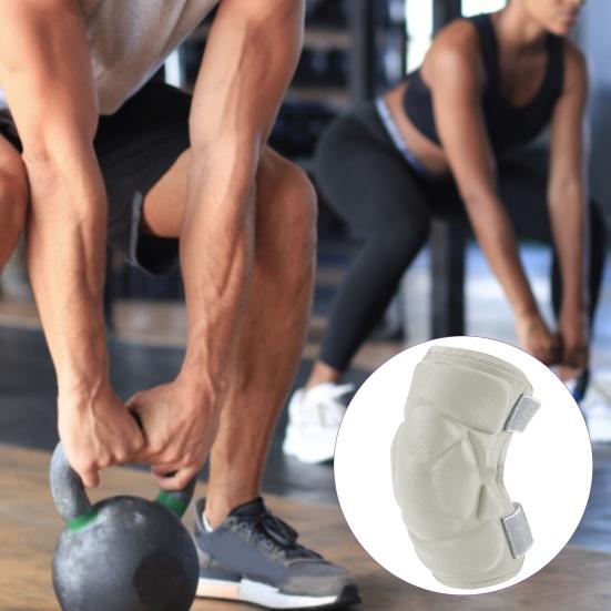 1 Pc Knee Pad for Men Women Anti-slip Collision Avoidance Knee Sleeve with Thick Sponge Exercise Protective Knee Pad for Football Volleyball