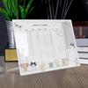 Acrylic Desktop Small Whiteboard Calendar Daily Planner Writing Board Weekly Planning Board with Stand Office Reminder Display Board
