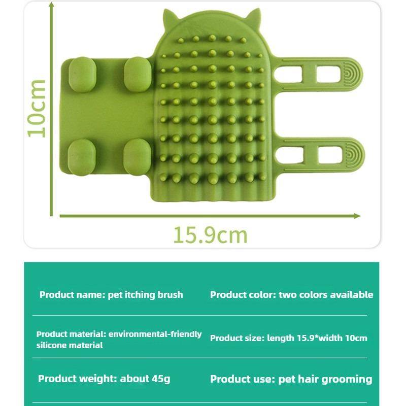 Pet Silica Gel Scratching Hair Removal Massage Comb High-elasticity Cat Dog Stress-relieving Toys Bathing Cleaning Accessories