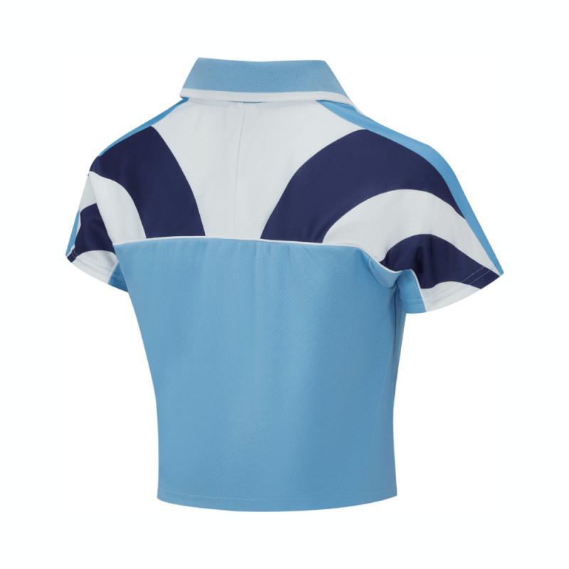 Puma Logo Polo Shirt Women Tops Blue 629783-57