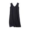 Orders Exported to Japan Vest Skirt Spring and Autumn New Women clothes Fashion Loose round Neck Pullover Straight Mid-Length Dress 31381