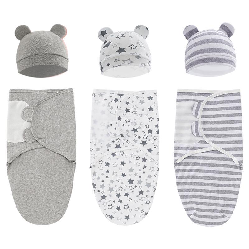 European & American Newborn Swaddle Wrap - Infant Sleeping Bag, Anti-Kick Quilt for Delivery Room